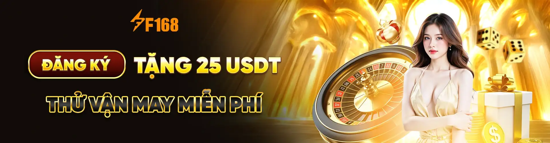 khuyến mãi tặng 25 usdt đăng ký f168